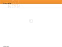 Tablet Screenshot of kunstvereinbinningen.ch
